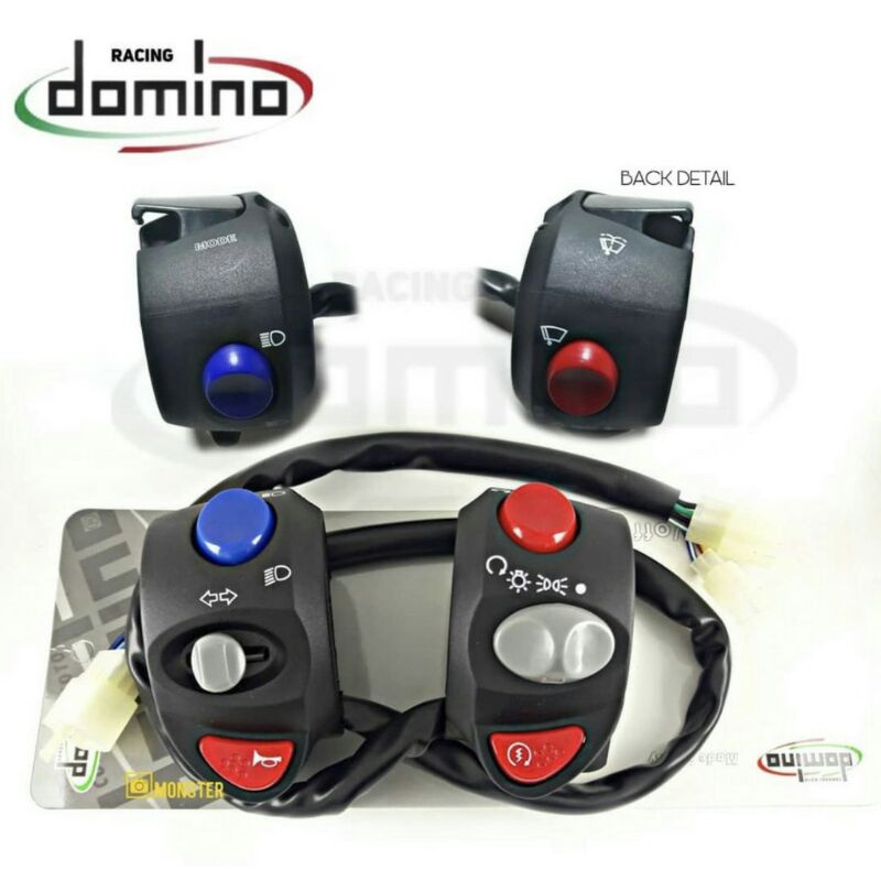 Saklar Motor Domino - Saklar Domino - Tombol Saklar Set Kiri Kanan Domino Universal Motor Scoopy beat Nmax dll