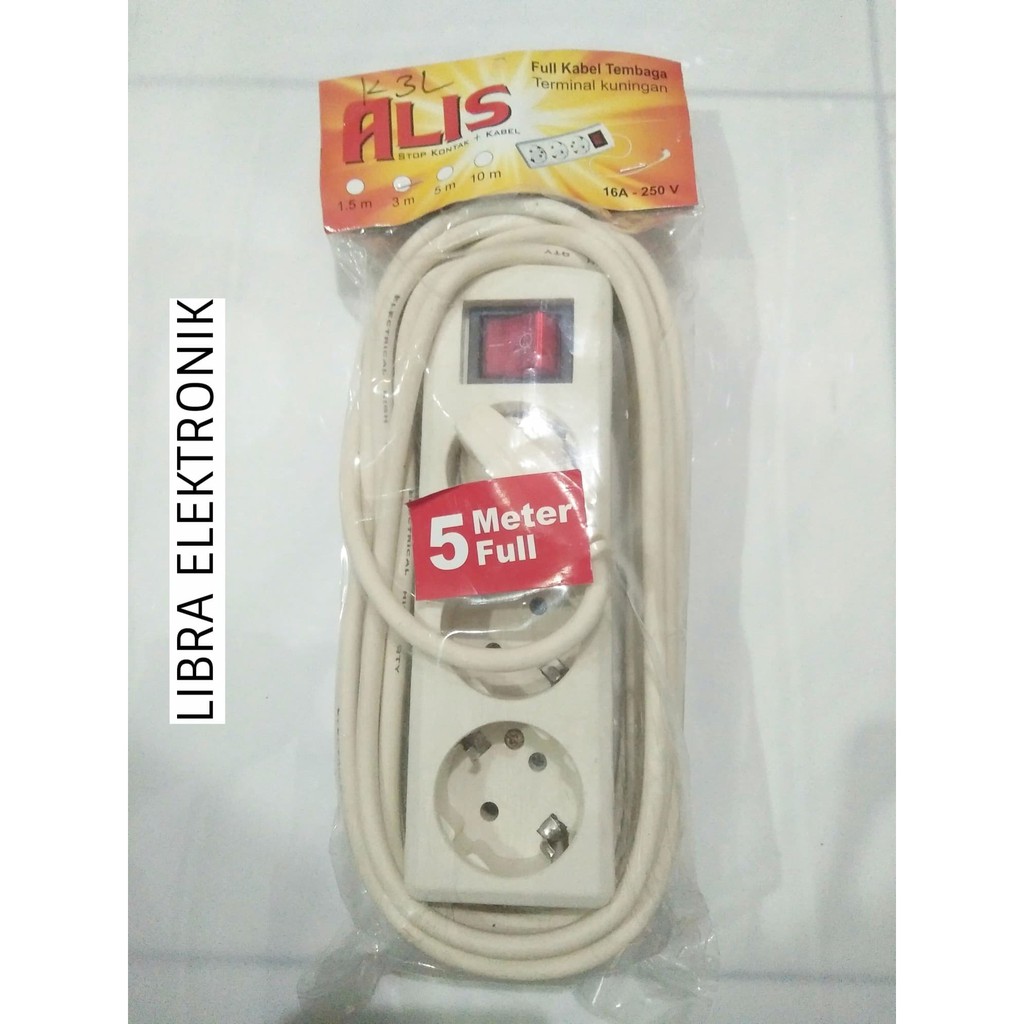 Terminal Kabel Isi 3 Tembaga Listrik 5 Meter SNI