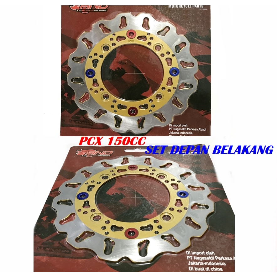 PIRINGAN CAKRAM SET ADV 150CC-PCX 150CC-adv 160cc DISK CARKAM SET DEPAN BELAKANG HONDA MATIC ADV 150CC