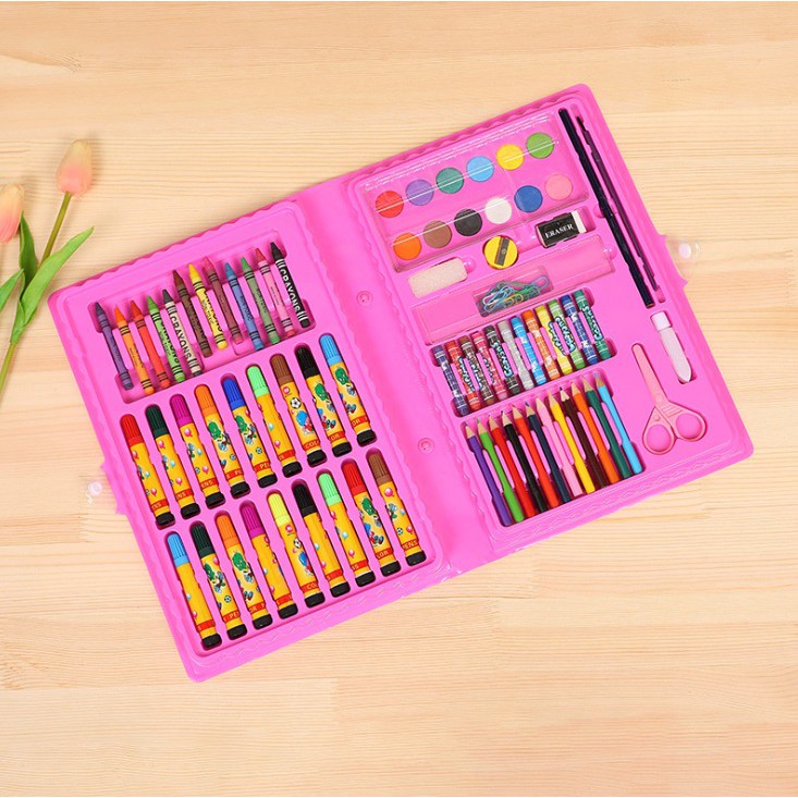 DODORY Crayon Set Isi 86 Pensil Warna Cat Air Alat Lukis Karakter Stationary Color Pencil