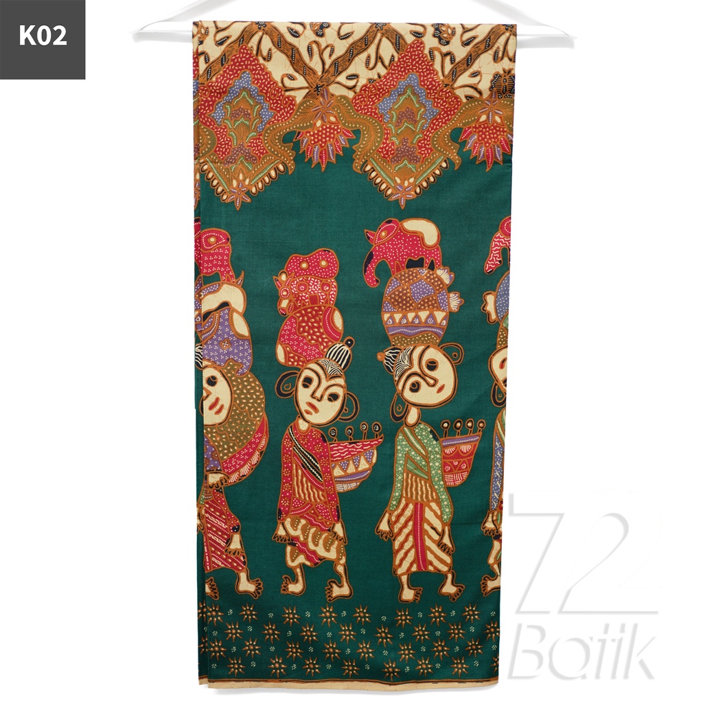 KAIN BATIK PREMIUM Bahan Katun Motif Jamu Gendong Warna Merah 721501 Cap 72 Jarik Jarit Samping Kebat Panjang Batik Katun Modern Premium Bahan Seragam Batik Pernikahan Kantor Keluarga Murah Kamen Jadi Batik Bali Lembaran