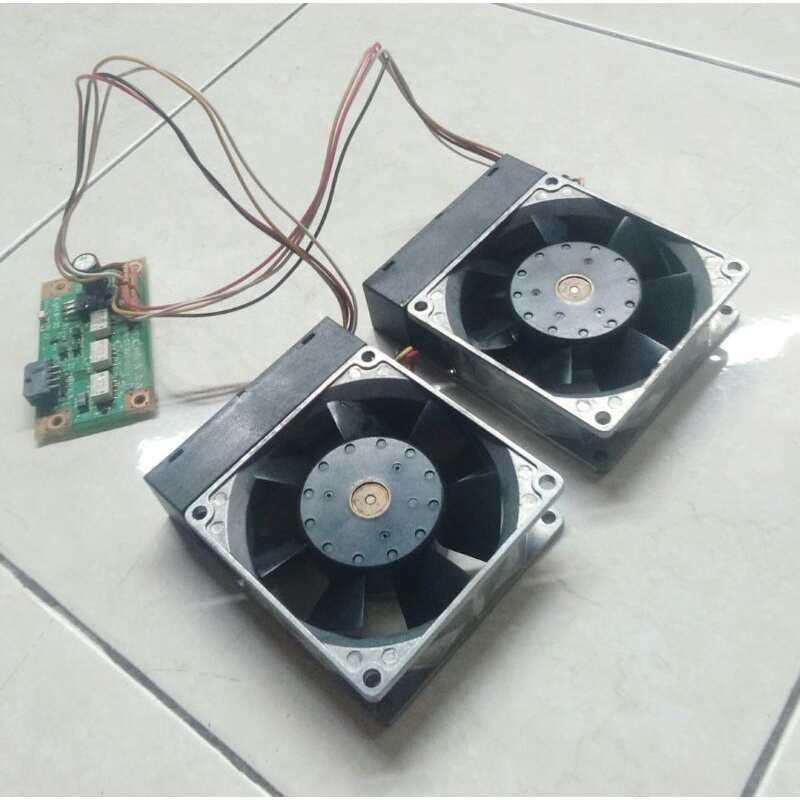 KIPAS FAN 2PCS DC48 0,09A MODEL KOTAK 8CM MEREK SAN ACE 80L MADE IN JAPAN