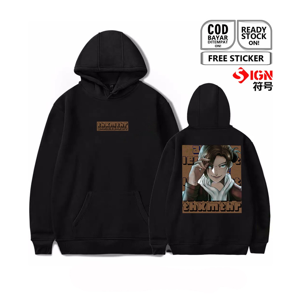 HOODIE ANNIE LEONHART ATTACK ON TITAN LEGION PASUKAN BERSENJATA SHINGEKI NO KYOJIN SNK SWEATER SIGN