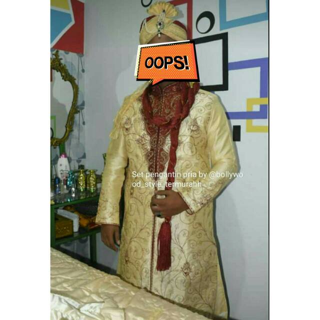 Sherwani pengantin india