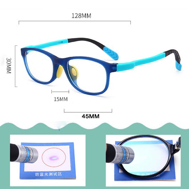 Mushto Kacamata Anak Anti radiasi Blueray Blue Light untuk komputer Handphone TV Tr90 Lentur 2105 2103
