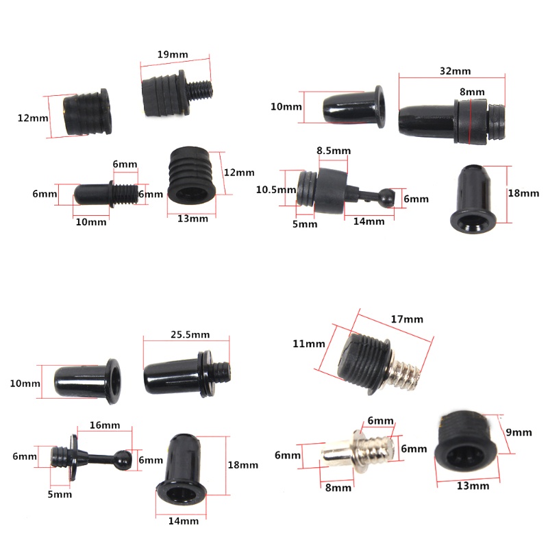 Cre Pasak Pandu Panggangan Tipe Plastik Dan Soket Isi 10buah Untuk Speaker Parts Gesper Sekrup Aksesoris Speaker Part