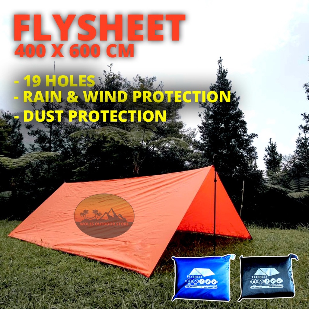 Flysheet Tenda 4x6 M / flysheet berkualitas original