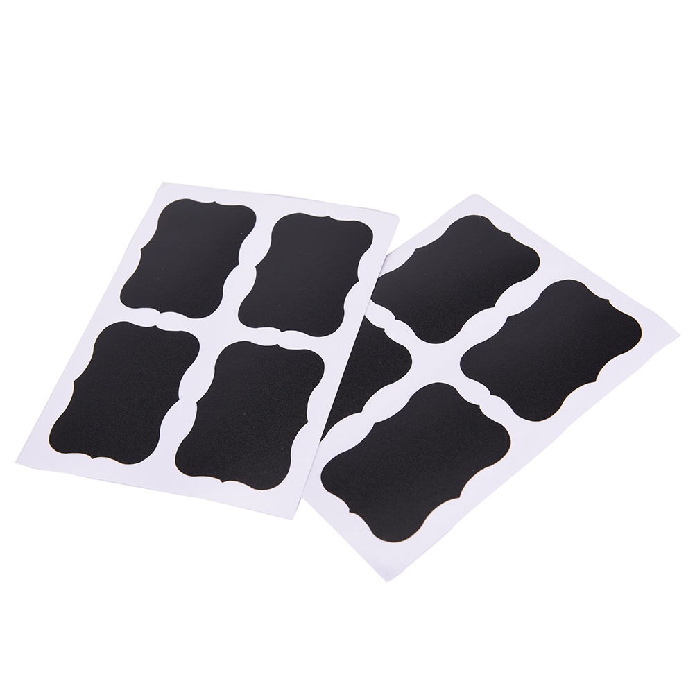 (Happy) 36pcs Stiker Papan Tulis Hitam Untuk Label Dapur