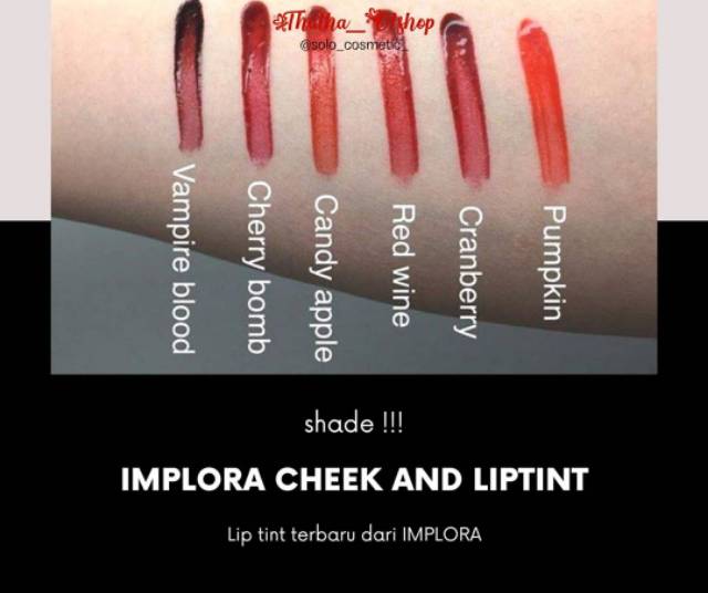 IMPLORA CHEEK &amp; LIPTINT - LIPTINT IMPLORA