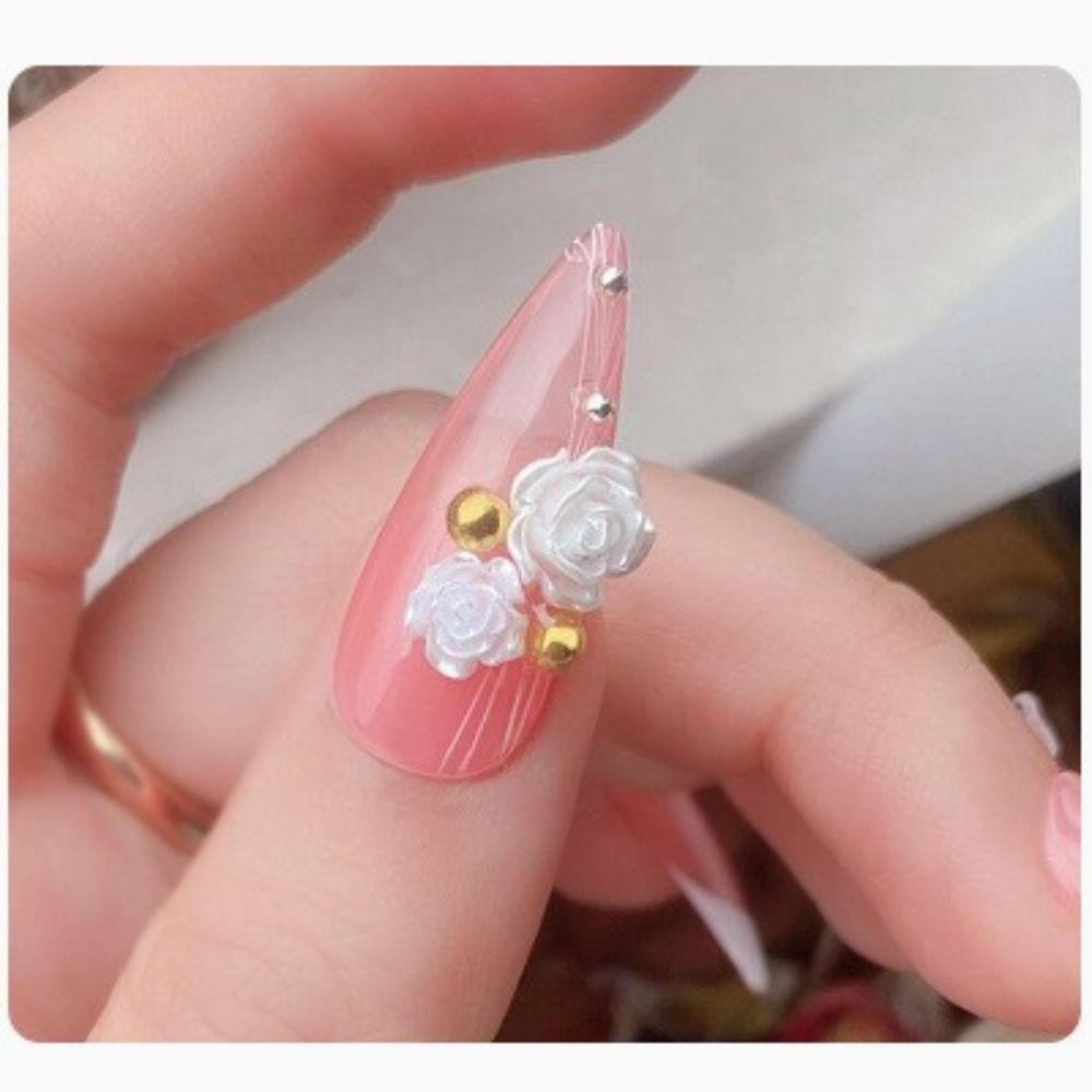 Mxbeauty Paku Charms Kupu-Kupu Rantai Logam Kuku Kecantikan Salon Kuku DIY Bahan Kuku 3D Dekorasi Kuku