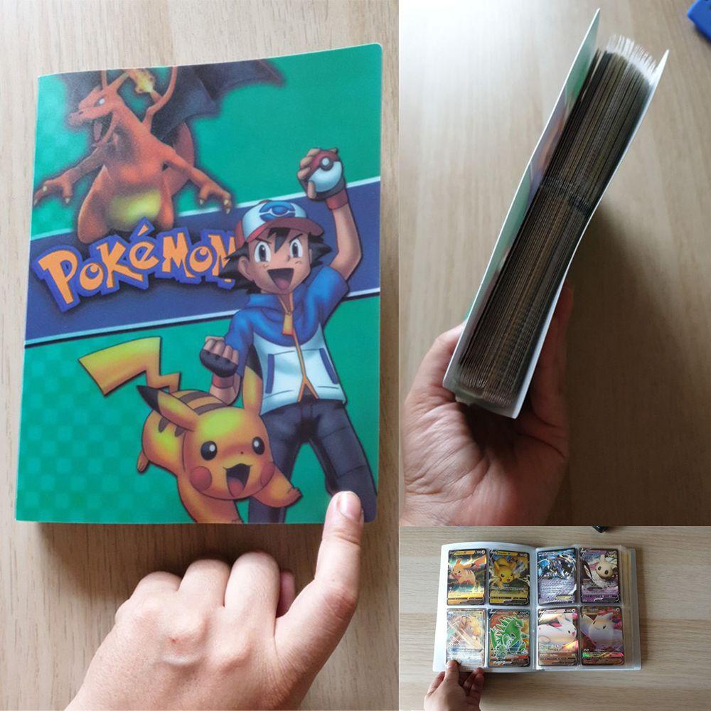 Top 240lembar Kartu Koleksi Buku Aneka Pilihan Pikachu Album Anak Gift Protection Folder