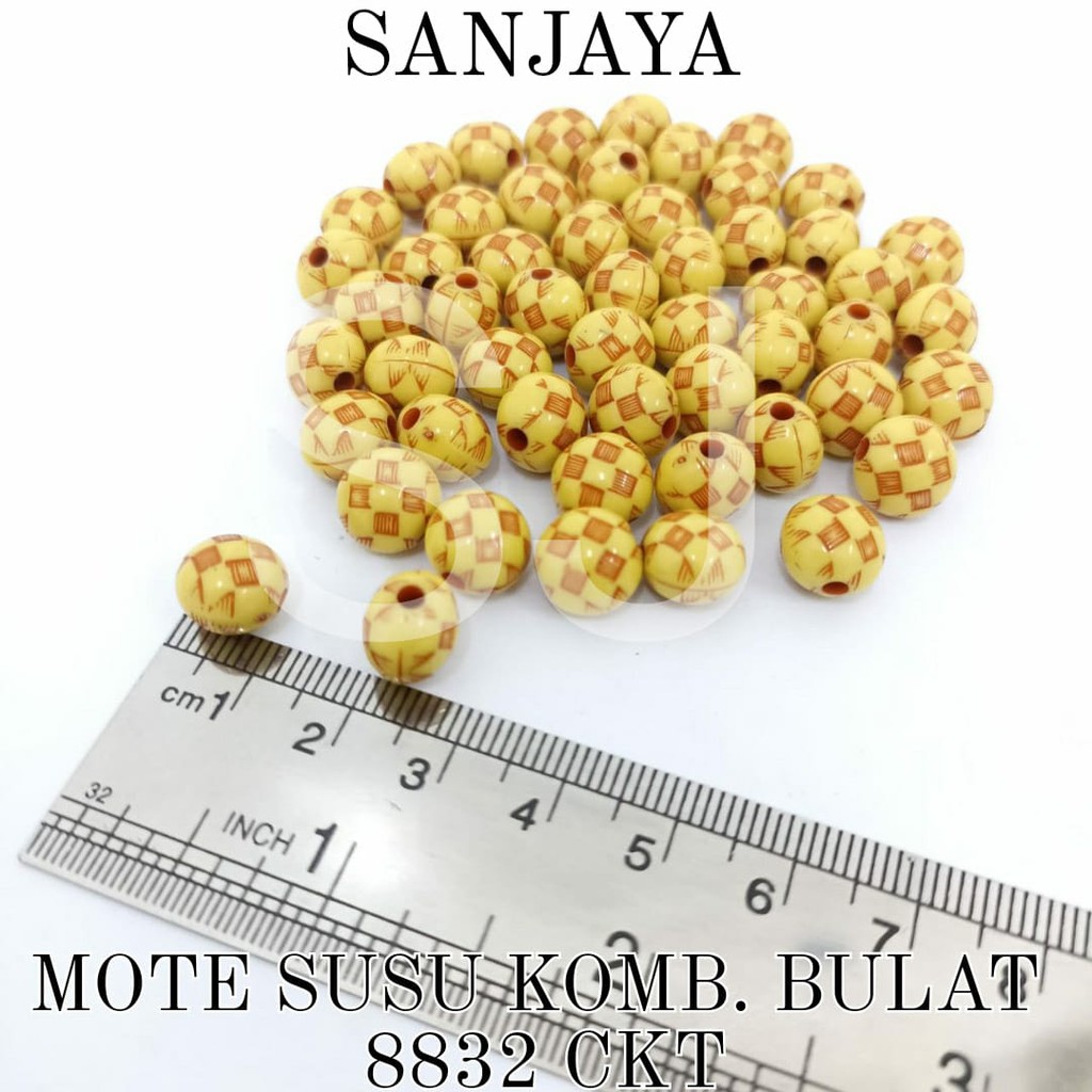 MANIK SUSU / MOTE SUSU / MANIK COKLAT / MANIK BULAT / MANIK COKLAT BULAT / MOTE SUSU KOMB. BULAT 8832 CKT