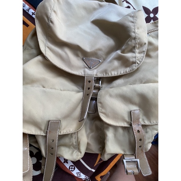 prada backpack authentic preloved