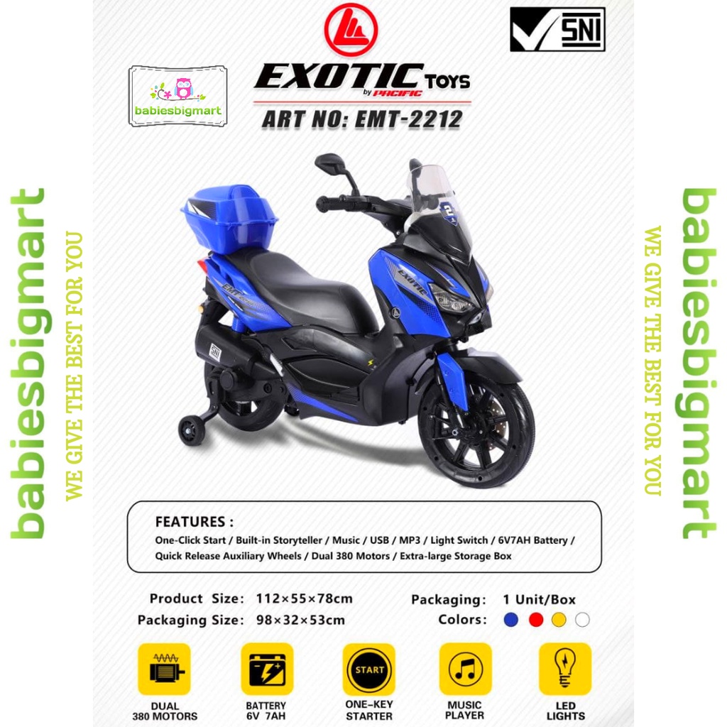 MAINAN MOTOTAN AKI EXOTIC RECHARGEABLE MOTOR EMT 2212