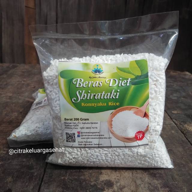 Beras Shirataki Beras Diet Konnyaku Rice Beras Konyaku Beras Konyaku 200 G Shirataki Rice Surabaya Indonesia