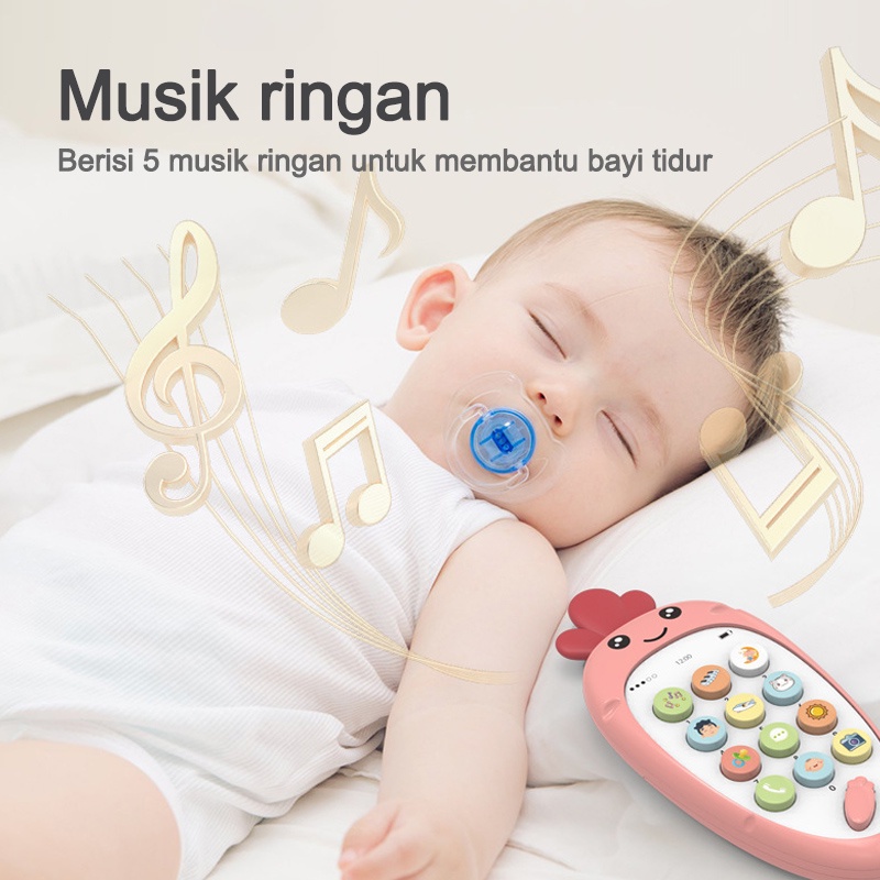 Mainan Edukasi Baby Phone Baby Shark English Songs and Words Mainan Handphone Bayi mainan hp anak anak/C 146