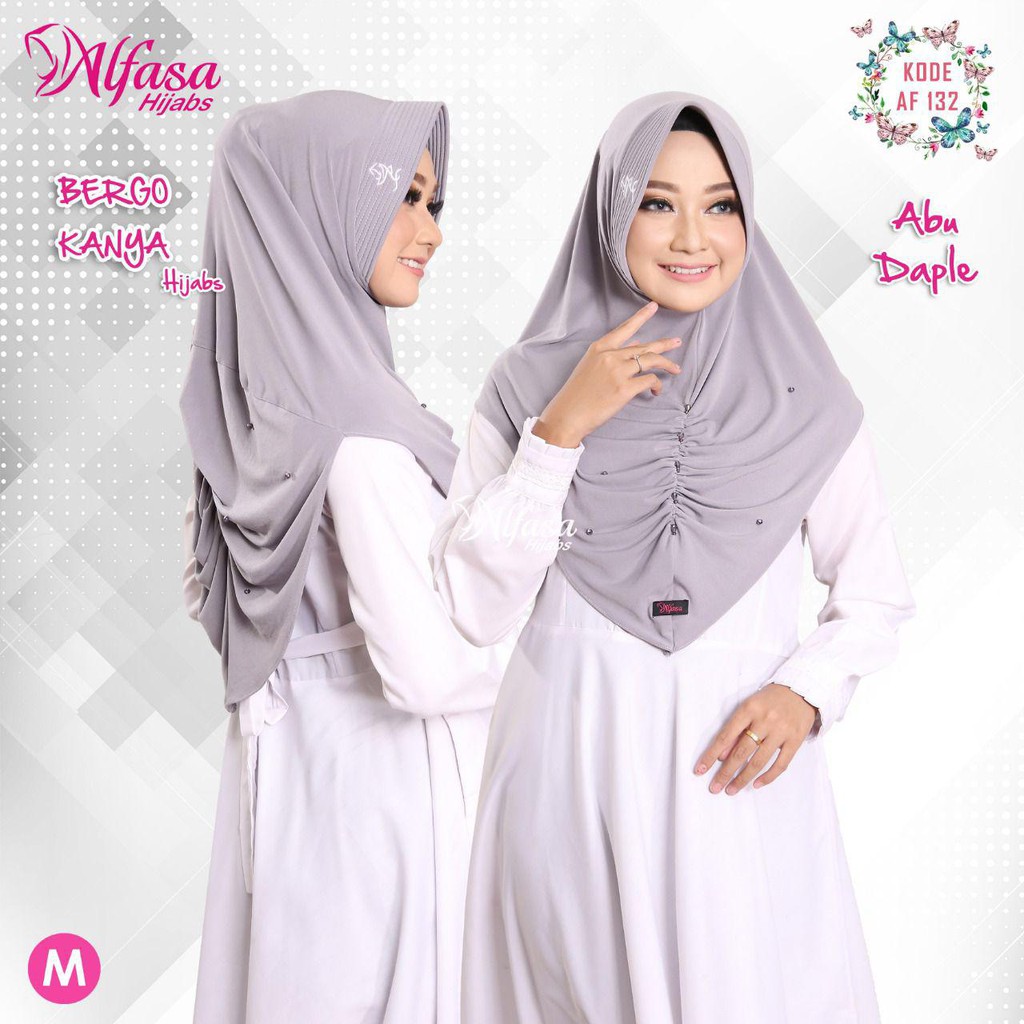 BERGO KANYA ALFASA HIJABS / JILBAB INSTAN KERUT DEPAN BELAKANG