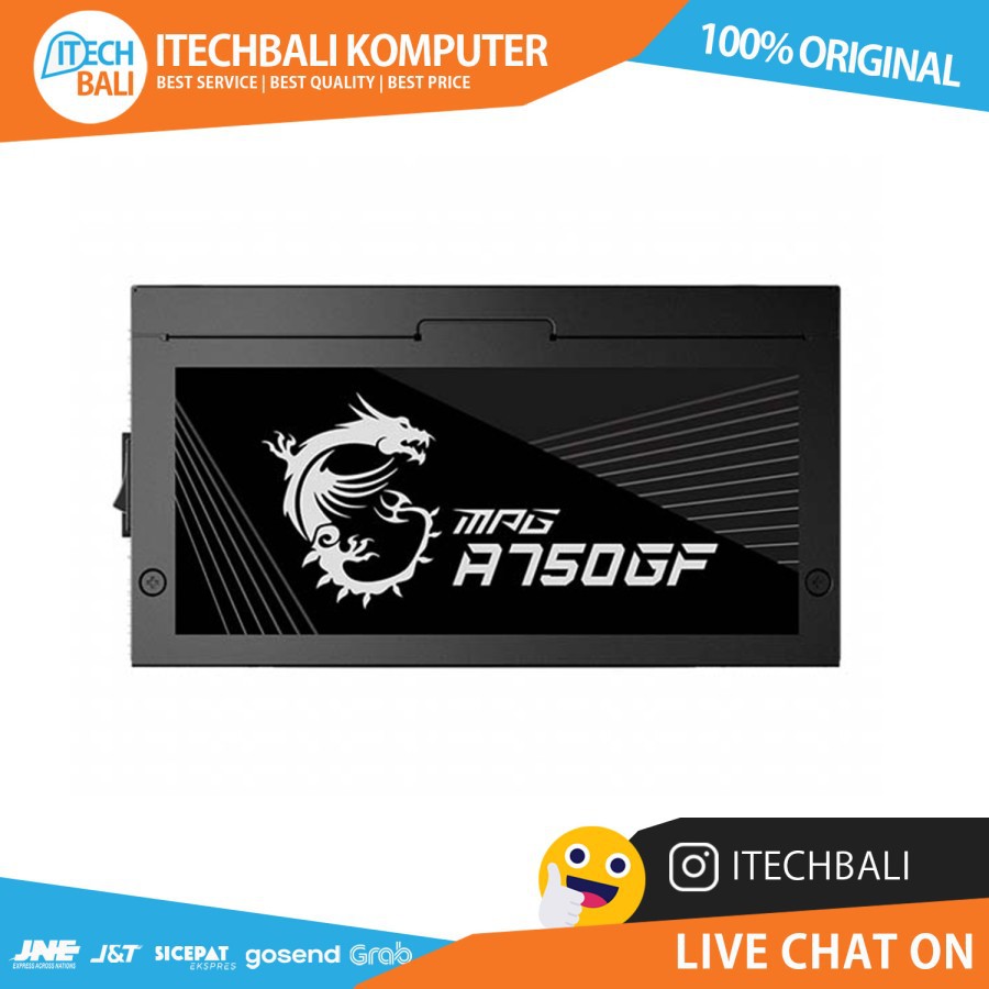 PSU MSI 750W MPG A750GF 80+ Gold | ITECHBALI