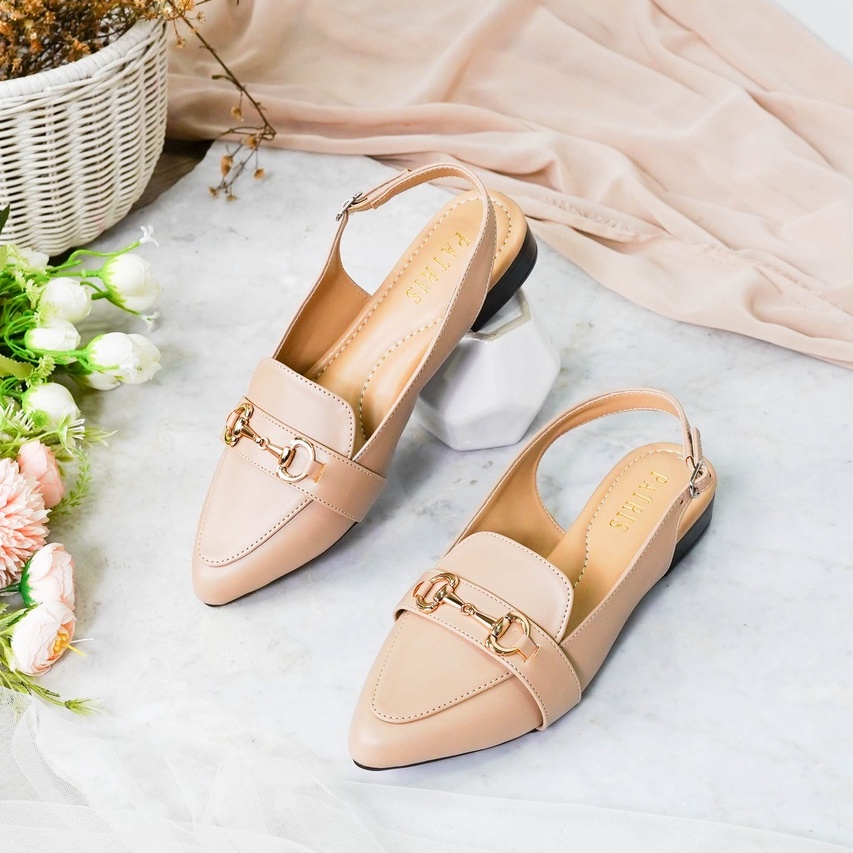 Patris Indira PTS 19 Mules Wanita Heels / Hak 3 Cm