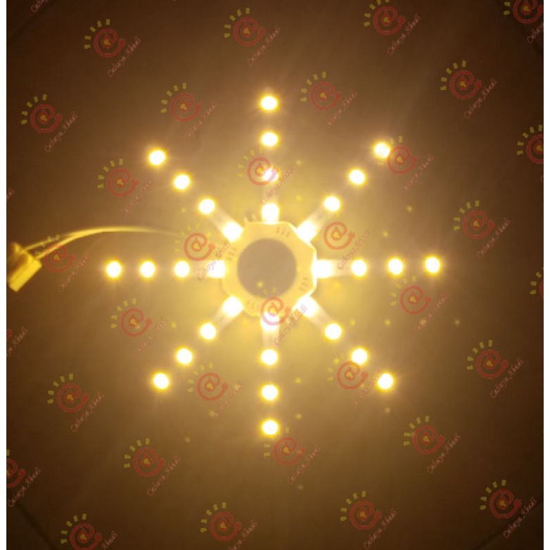 Lampu TL Ring Led 16 Watt Warm White / Led Ceiling Kit 16W Kuning