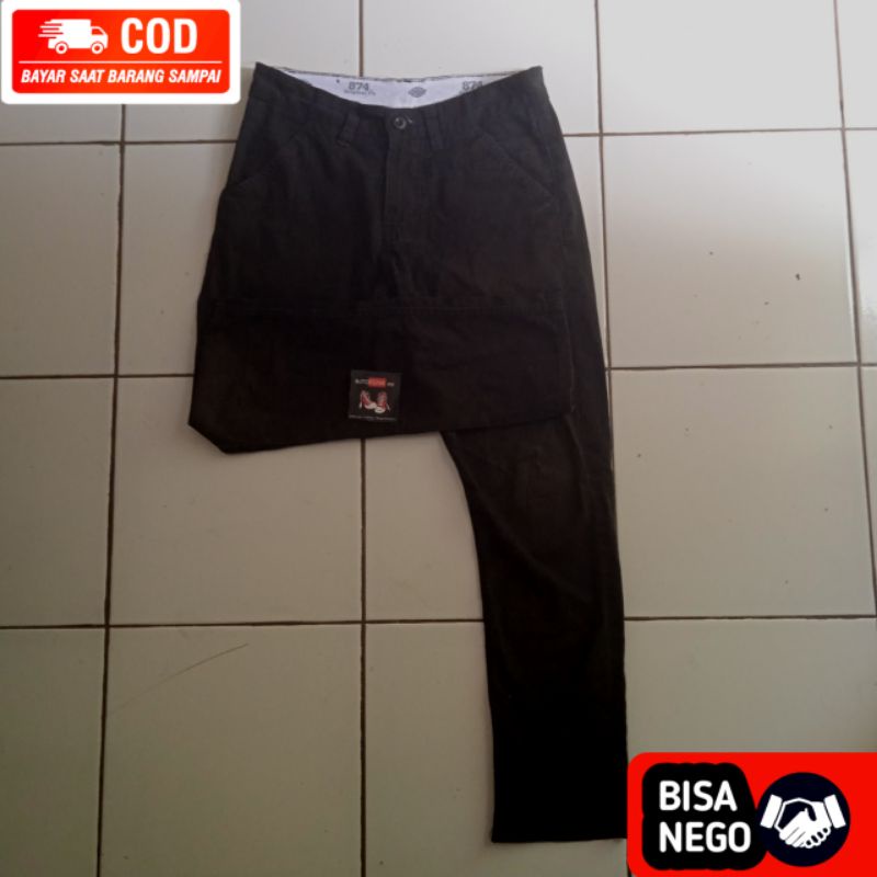 CELANA CHINO DICKIES SECOND ORIGINAL/CHINO DICKIES SECOND/CELANA DICKIES HITAM SECOND ORIGINAL