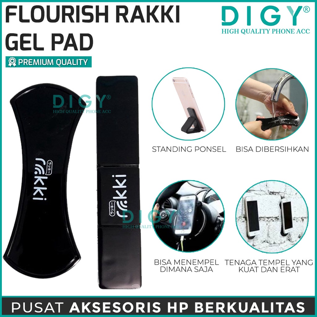 Holder Nano Rubber Pad - Flourish Lama - Fixate RAKKI (Japan Quality)