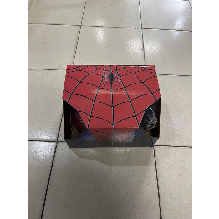 HELM ANAK SEPEDA ELEMENT MARVEL SPIDERMAN VENOM AVENGERS MERAH HITAM