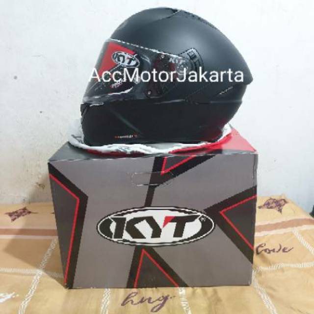 KYT NFR Black Solid Matt SNI | Original KYT 100%