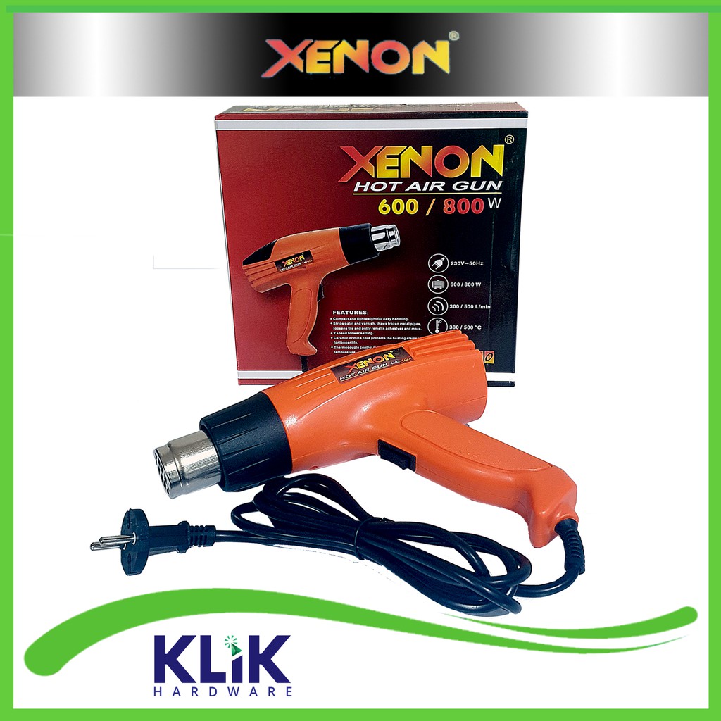 Xenon Mesin Heat Gun Hot Air Gun - Pistol Pemanas 800 Watt HG003 HG800 Pilih Varian