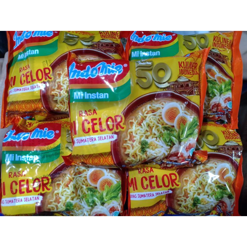 

Indomie Mi Instan Rasa Mi Celor Khas Sumatera Selatan 5bksx75gr