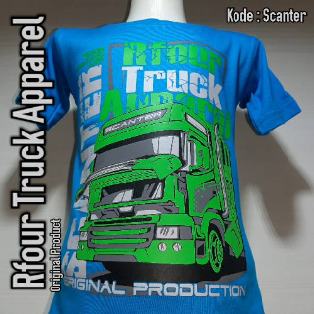 Kaos truk anak distro diskon original Rfour