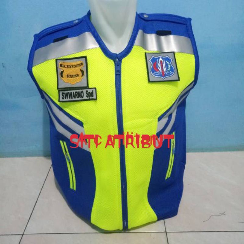Rompi  biru stabilo SECURITY DAN SATPAM TERBARU