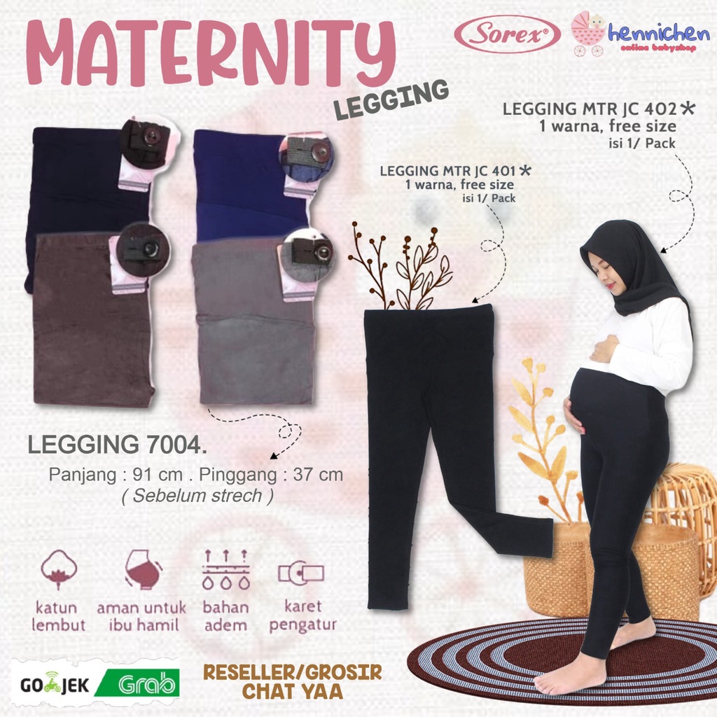 Legging Nyaman ibu hamil Sorex Maternity Legging 7004 / Legging JC 402/ Legging JC 401 Legging Hamil