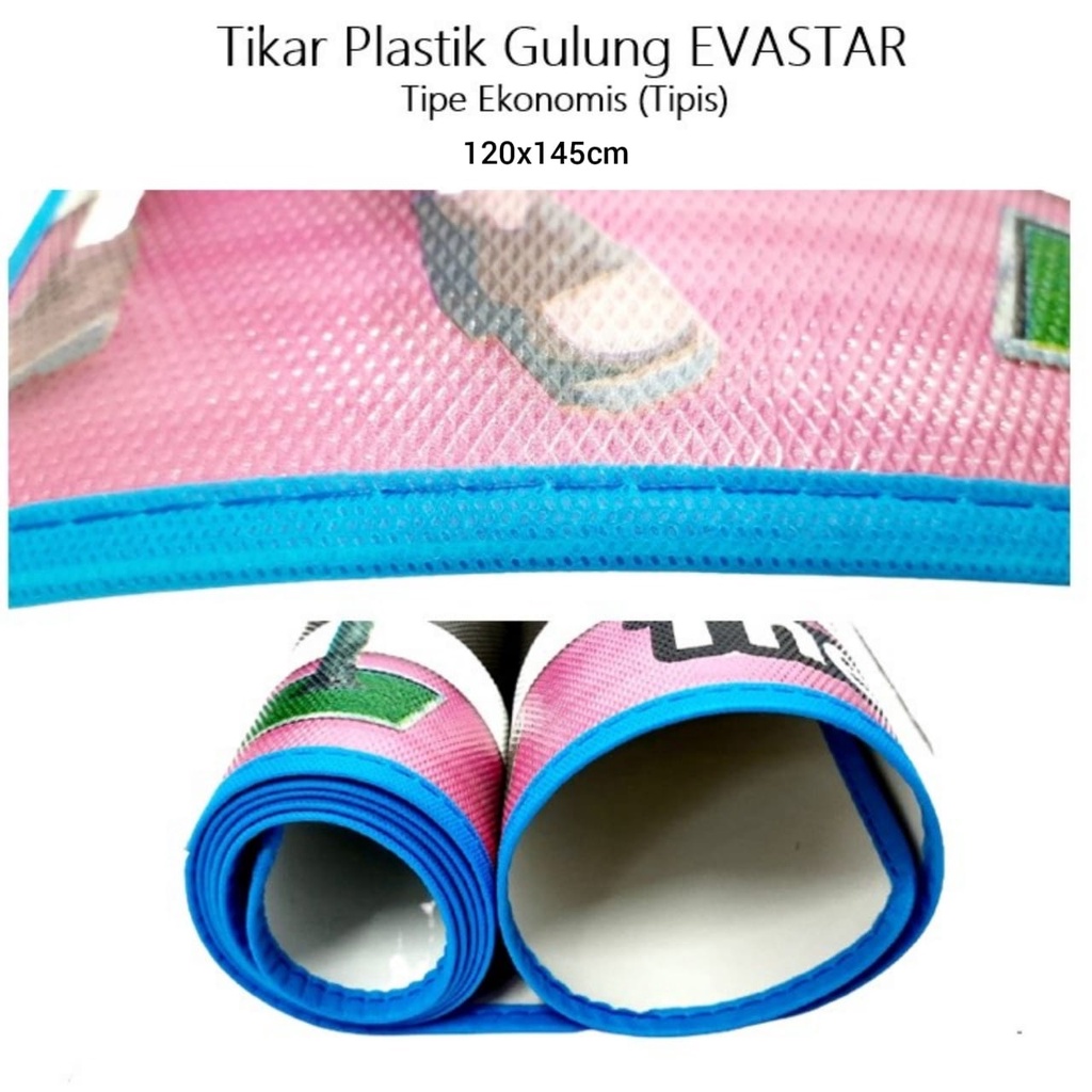 Tikar Lantai Plastik/Spon Karakter Evastar 120x185cm