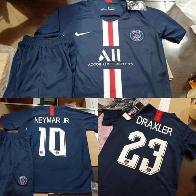 Hot Produk Jersey Baju Bola Psg Home Kids Anak 2019/2020 + Nameset Grade Ori Terlaris