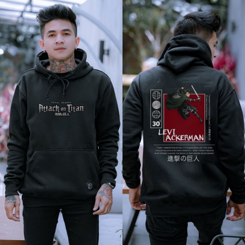 Jaket Hoodie Levi Attack On Titan