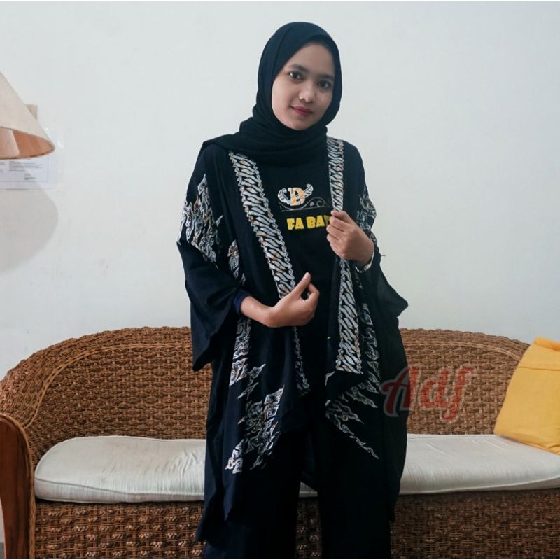 Cardigan Elie Crop Premium Wanita/Branded Cardigan Outer Batik Kimono Batik Aldafa | Batik Pekalonga