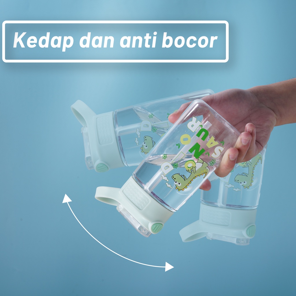 Letyeah &amp; Anantagt botol minum anak karakter sedotan Anti tumpah pola Lucu plastik murah Water Bottle Food Grade