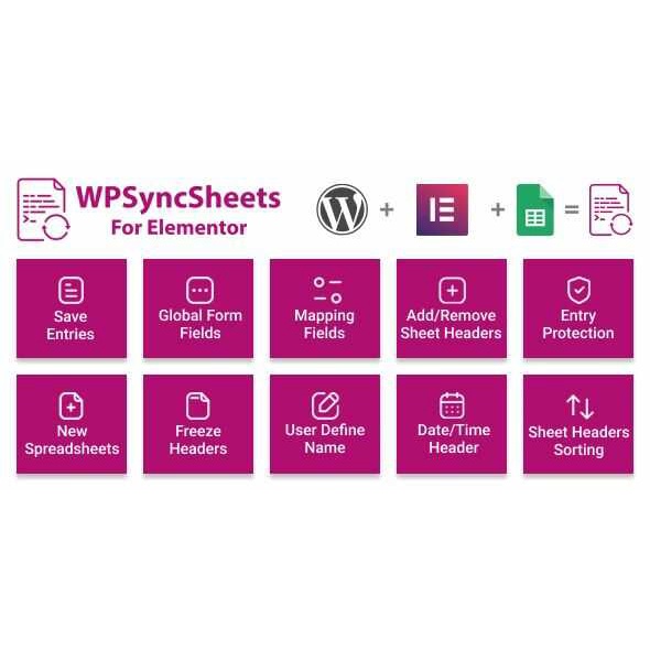 ElementorSheets - Elementor Form Spreadsheet Addon