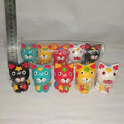 Pajangan Meja Hiasan Meja Kucing Imut Satu Set Isi 5 Pcs