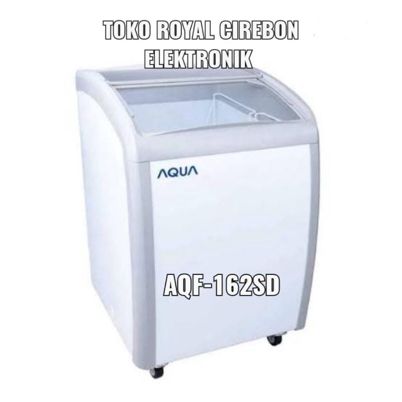 Cheastfreezer AQUA sliding kaca melengkung AQF-162SD(162liter) untuk kota cirebon