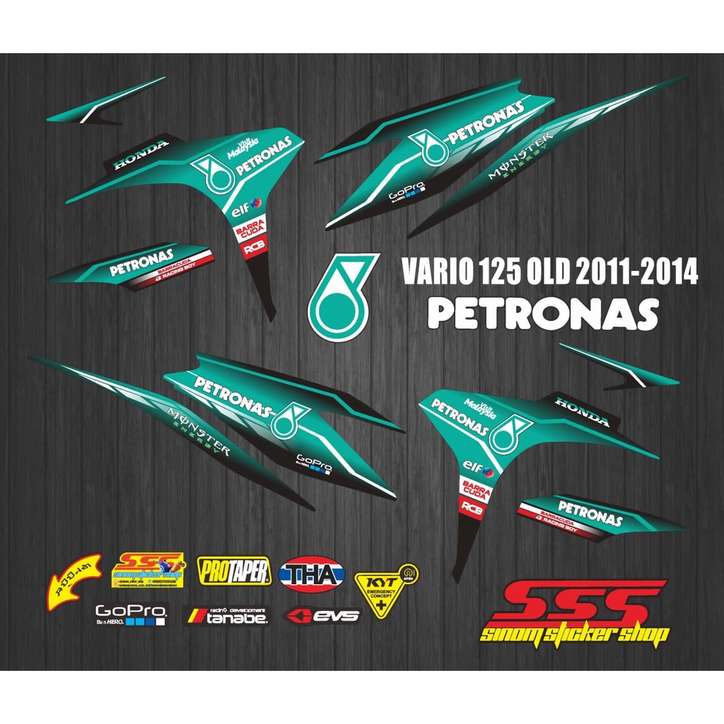 Striping Variasi Vario 125 Old Petronas