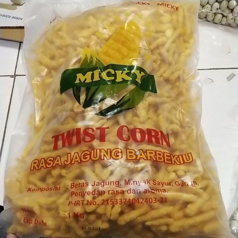 

Twist corn jagung bakar 1kg gurih renyah enak jajan camilan snack