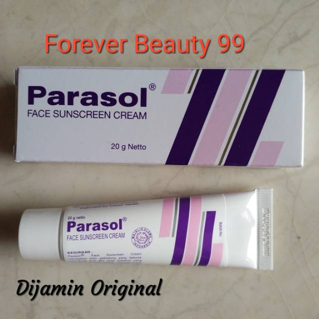 Parasol Face Sunscreen Cream Ungu - krim tabir surya wajah