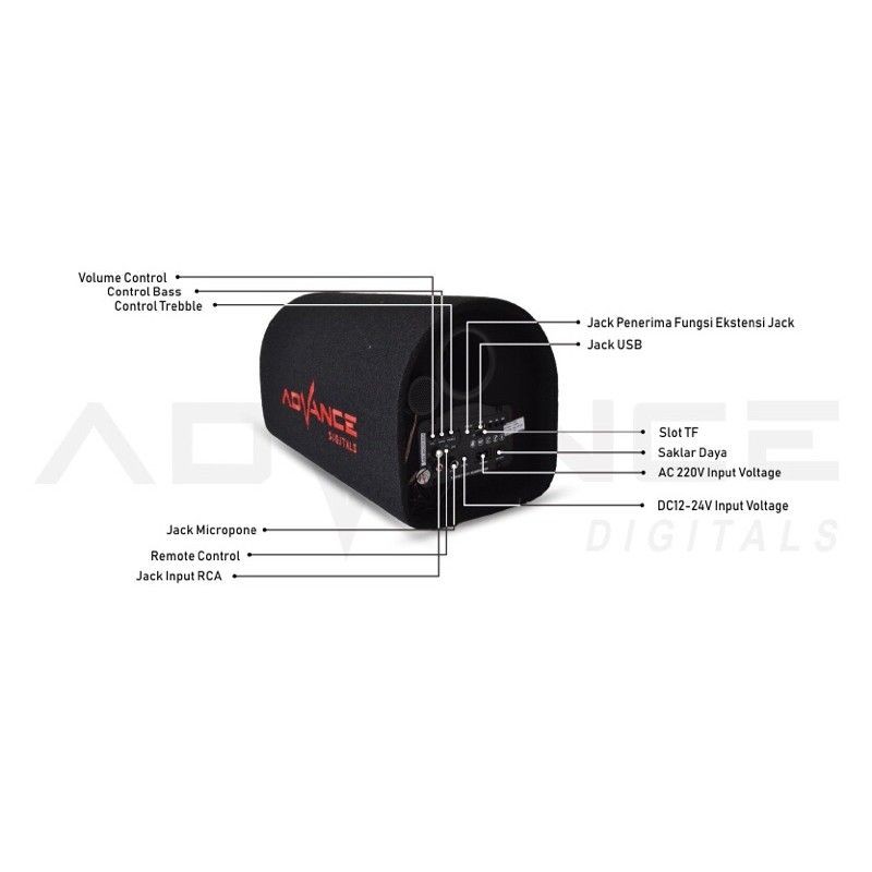 SPEAKER ADVANCE T~102 BLUETOOTH 6.5&quot;