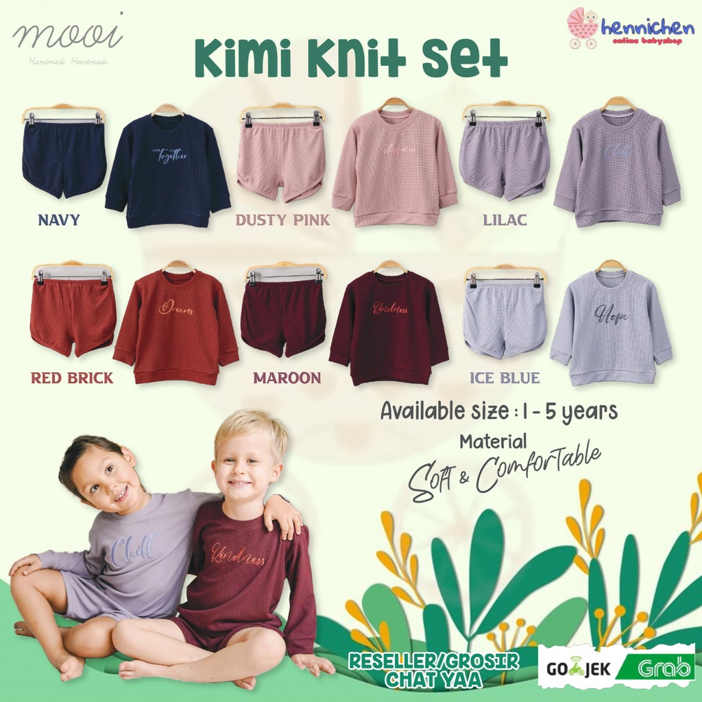 PROMO 7.7 PROMO BAJU LEBARAN MURAH MOOI KIMI SWEATER KNIT SET SWEATER ANAK SWEATER BAYI 1-5 Tahun