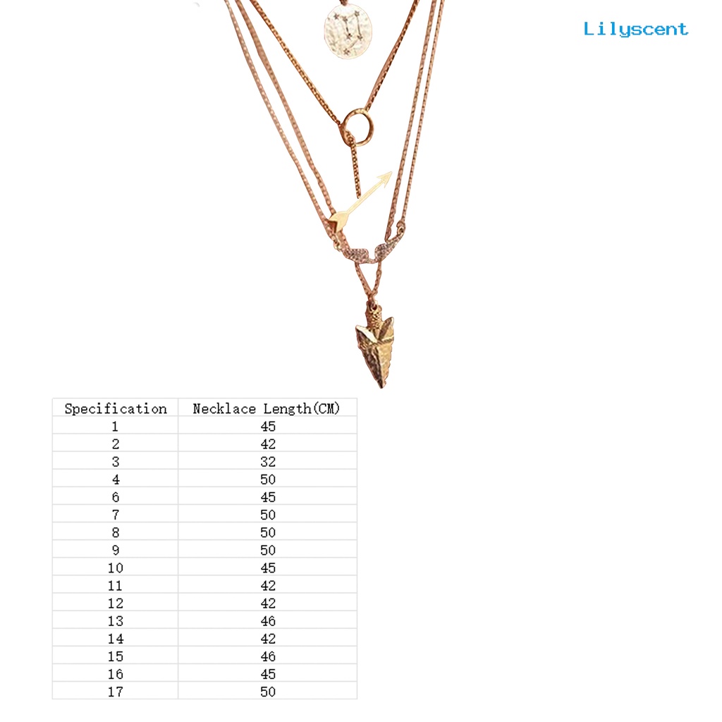 Kalung Rantai Multilayer Dengan Liontin Daun Hati Untuk Wanita