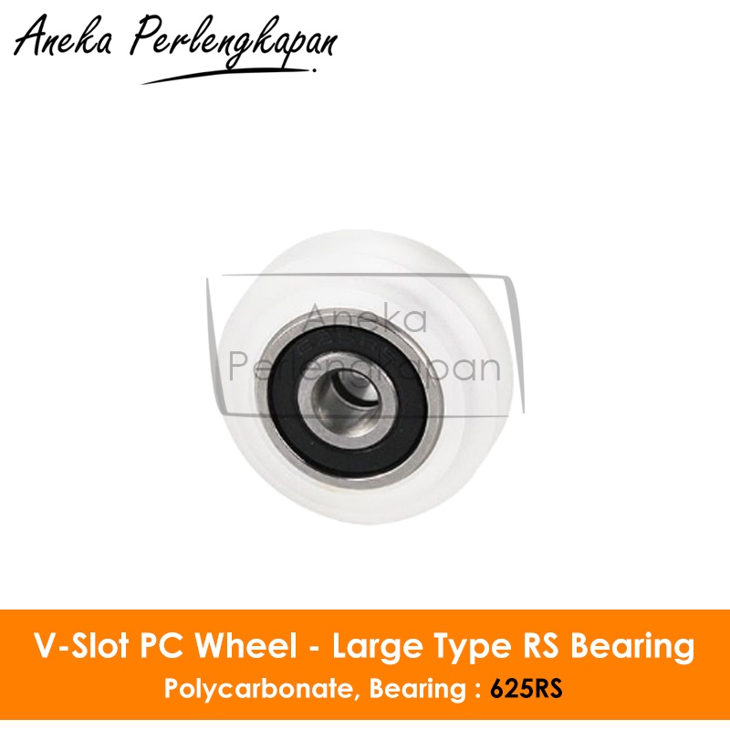 OpenBuilds CNC V-Slot PC Polycarbonate V-Wheel Large 625RS Bearing