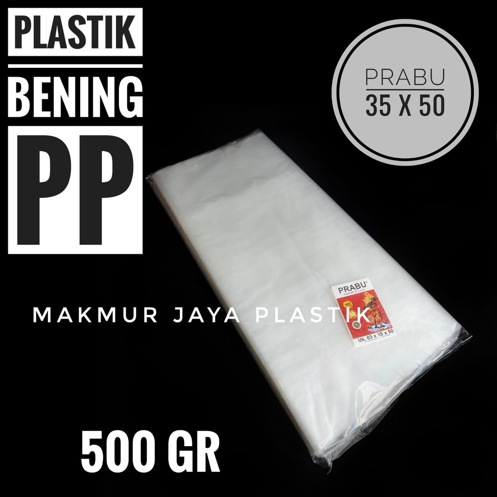 PLASTIK PP BENING UKURAN 35 X 50