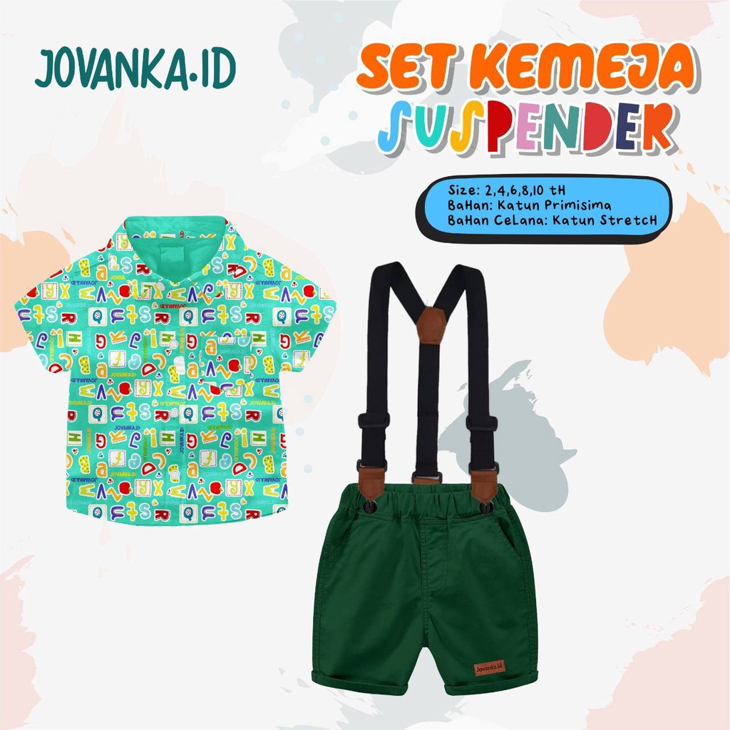 Set Kemeja Suspender Jovanka